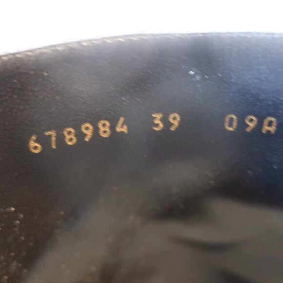 Womens Gucci Flores Ebony Mocha Guccissima Canvas Leather Moto Booties 3… - Picture 8 of 16